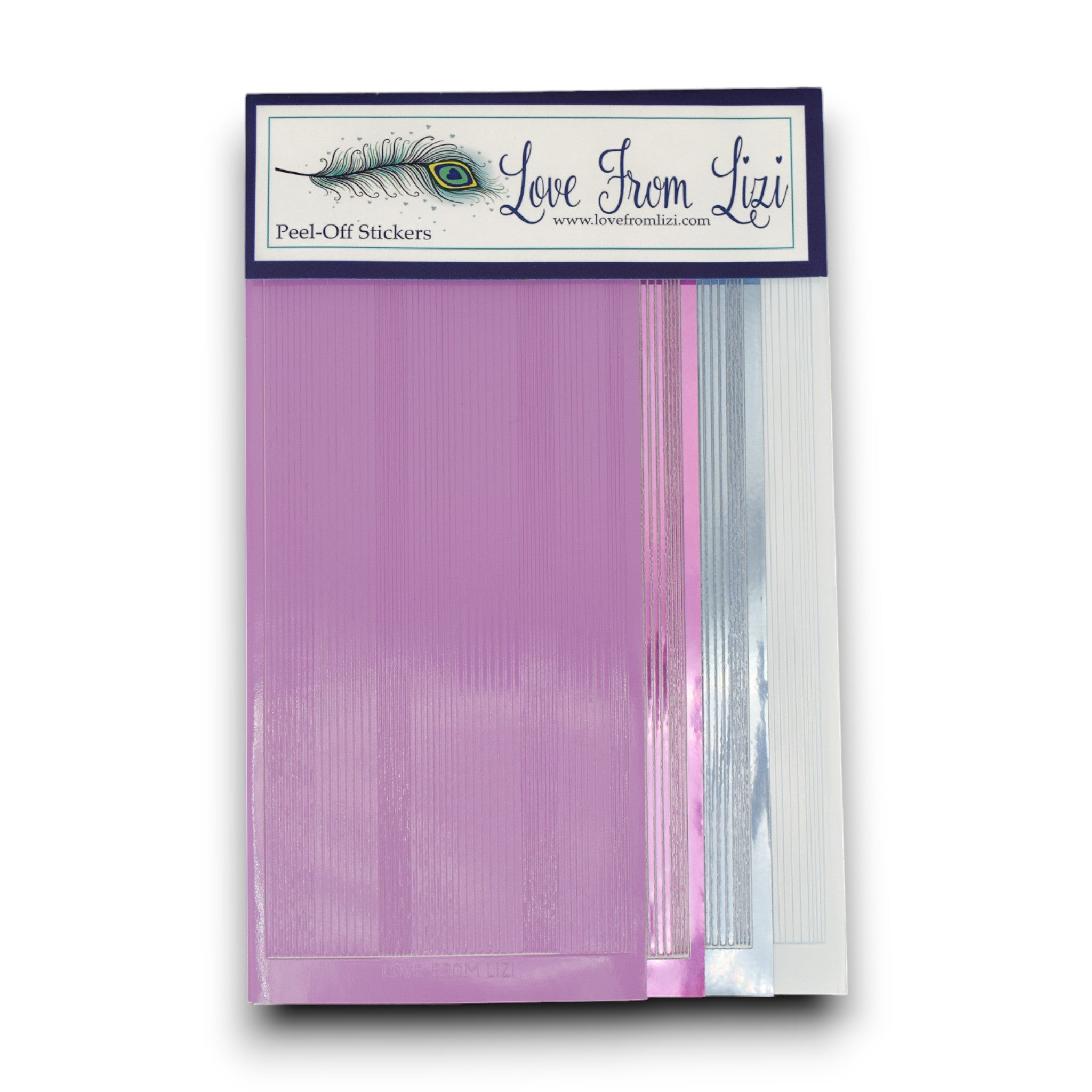 Winter Rose - Pin Stripe Peel-Off 4 Pack